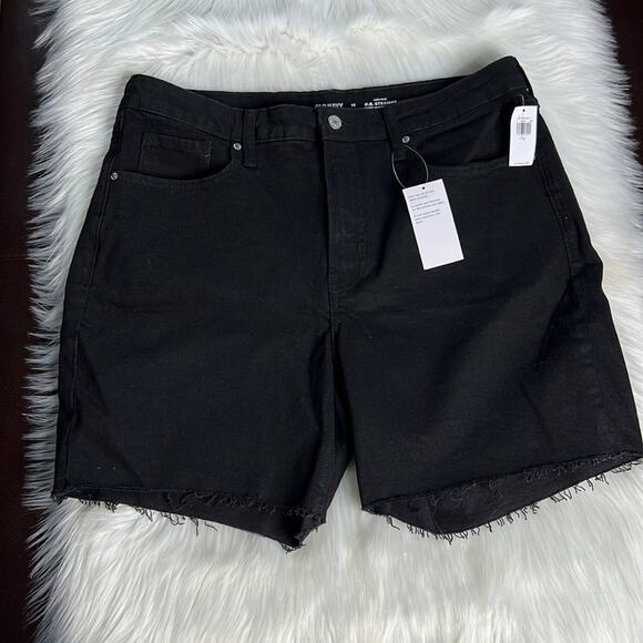 Old Navy Pants - Old Navy Black High Rise OG Straight Shorts